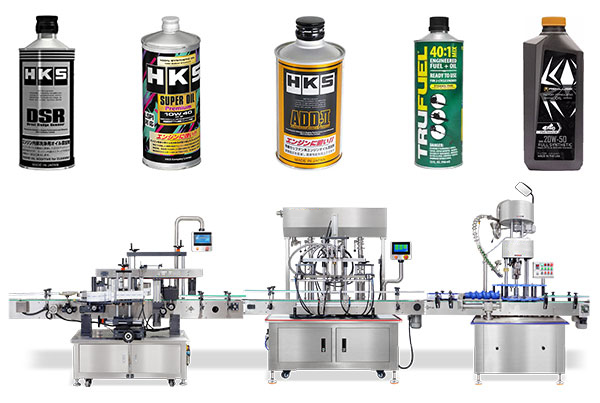 Màquina automàtica d'ompliment i tapadora d'etiquetatge d'ampolles per a oli de motor