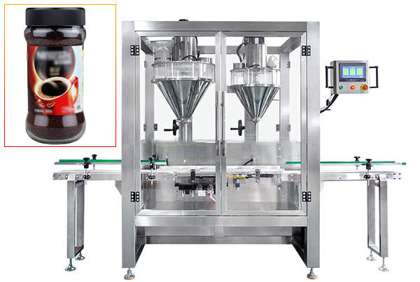 Máquina automática de pesagem e enchimento de pó de café