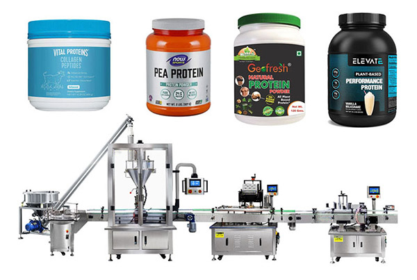 Πλήρης Automatic Premium Protein Powder Filling And Capping Line